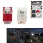 Eclairage led avant et arrière 4 lumens pour vélo trotinette 4. 3x2. 5x2. 5cm ipx4 piles incluses Eclairage led avant et arrière 4 lumens pour vélo trotinette 4. 3x2. 5x2. 5cm ipx4 piles incluses