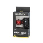 Eclairage velo av + ar recharg. usb - c kheax mirza / nash ii 150 / 20l fixation cintre led