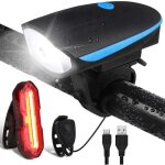 Eclairage v�lo etanche lumi�re v�lo arri�re 5 modes et lampe led avant 3 modes puissante usb rechargeable ...
