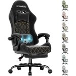 Ecofurnix gaming en tissu su�dine fauteuil gamer ergonomique avec support lombaire massante si�ge de ...