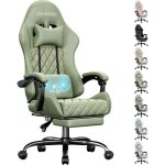 Ecofurnix gaming en tissu su�dine fauteuil gamer ergonomique avec support lombaire massante si�ge de ...