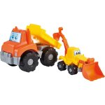 Ecoiffier tp 492 - camion + tractopelle - 18 mois - pour le transport de sable