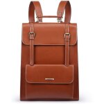 Sac  dos pour ordinateur portable - ecosusi - 156 pouces - marron - femme - pratique et lgant