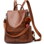 Ecotish sac  dos femme anti - vol sacs  bandoulire pu cuir sac a dos tanche en pu cuir sacs dcole ...