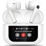 Ecouteurs bluetooth sans fil oreillette bluetooth 5. 4 hifi casque anti bruit 13 fonctions ecran tactile ...