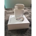 couteurs sans fil avec microphone micro casque bluetooth couteur double pour iphone pour samsung pour ...