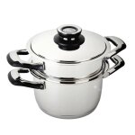 Ecovitam ? cuiseur vapeur 38l inox 18 / 10 ? diamètre 20cm ? tous feux ? thermomètre intégré - fabriqué ... Ecovitam ? cuiseur vapeur 38l inox 18 / 10 ? diamètre 20cm ? tous feux ? thermomètre intégré - fabriqué ...