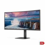 �cran - aoc - cu34v5c - bk - 3440 x 1440 px - incurv� - hdmi - haut - parleurs int�gr�s