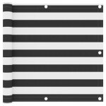�cran de balcon vidaxl anthracite et blanc 90x400 cm - imperm�able et protection uv