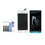 Ecran complet pour iphone 6 blanc vitre tactile + �cran lcd sur chassis verre de protection tremp� + ...