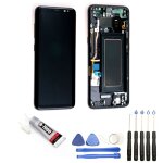 Ecran complet pour samsung galaxy s8 g950f t�l�phone portable noir vitre tactile + �cran lcd sur chassis ...