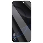 Ecran complet soft oled + vitre tactile pour iphone 16 pro affichage fluide noir
