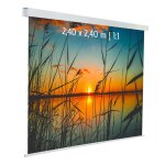 Ecrans electriques - kimex - ecran de projection motorisé 240 x 240m - format 1:1 - toile blanche - 042 ... Ecrans electriques - kimex - ecran de projection motorisé 240 x 240m - format 1:1 - toile blanche - 042 ...