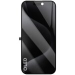 �cran pour iphone 15 pro hard oled avec nappe et plaque pr�assembl�es noir