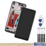 �cran lcd huawei y9 prime 2019 / p smart z stk - lx1 + vitre tactile taille 6. 59 noir avec ch�ssis + ...