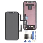 Ecran lcd pour iphone xr noir + kit outils 13 pi�ces
