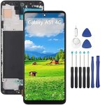 cran lcd samsung galaxy a51 / a515 sm - a515f / dsn incell + vitre tactile avec chssis noir + kit outils ...