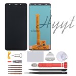 �cran lcd samsung galaxy a7 2018 a750 + vitre tactile lcd + 9 en 1 kit outils + colle b7000