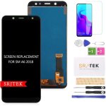 cran lcd tft - srjtek - samsung galaxy a6 2018 - 6 pouces - noir - remplacement de qualit