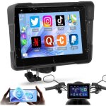 �cran moto portable 5 ip67 carplay / android auto sans fil bluetooth double gps eq