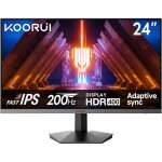 �cran pc gamer 24 pouces - koorui - 200hz - fast ips - hdr 400 - adaptive sync - fhd 1080p - 1ms - vesa ...
