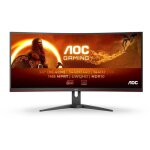Ecran pc gamer incurv - aoc - 34 - uwqhd - 144hz - dalle va - 4ms - cu34g2xe / bk