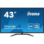 Ecran pc - iiyama - x4373uhsu - b1 - 43 va led 4k 3840 x 2160 - 3ms - 60hz - 2 x hdmi 1 x dp 1x mini ...