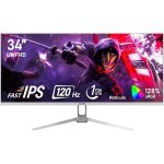 �cran pc ultra - large ips - gawfolk - 34 pouces - 120 hz - 21:9 - 2560x1080 - 128% srgb - synchronisation ...