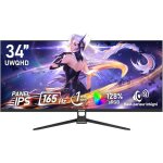 �cran pc ultra - large ips - gawfolk - 34 pouces - 3440x1440 uwqhd - 165 hz - 21:9 - adaptive sync - ...