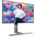 cran plat de pc - aoc - u27u3cv - 27 pouces - 4k ultra hd - lcd noir