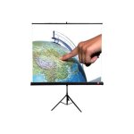 cran de projection avtek tripod standard 175 avec trpied 97 po (247 cm) 1:1 blanc mat noir