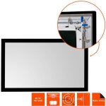 cran de projection - celexon - sur cadre basic - 240 x 135 cm - pv blanc mat