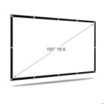 �cran de projection mural pliable ? 100? ? double face avant / arri�re ? installation rapide