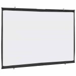 �cran de projection mural - vidaxl - 50 pouces - 16:9 - polyester - blanc mat - 117x70 cm - montage mural ...