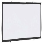 �cran de projection mural - vidaxl - 50 pouces - 4:3 - blanc mat - polyester - 107x85 cm - montage mural ...