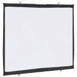 �cran de projection mural - vidaxl - 60 pouces - 4:3 - blanc mat - polyester - 126x101 cm - montage mural ...