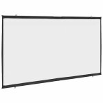 �cran de projection mural - vidaxl - 84 (16:9) - blanc mat - polyester - 190x115 cm - montage mural - ...
