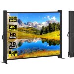 cran de projection - excelimage - 50 pouces - 4k hd - tissu en fibre de verre - portable