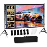 �cran de projection avec support �cran de projection ext�rieur de 380 cm pour jardin �cran de projection ...