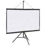 �cran de projection avec tr�pied - vidaxl - 60 pouces - 16:9 - blanc mat - polyester - 137x83 cm - tr�pied ...