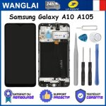 Ecran pour samsung galaxy a10 2019 a105 noir complet vitre tactile + lcd ch�ssis