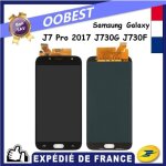 Ecran pour samsung galaxy j7 pro 2017 j730g j730 j730f noir complet vitre tactile + lcd