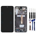 �cran pour samsung galaxy s22 plus (s22 + ) - lcd avec ch�ssis - vitre tactile + outils ? noir