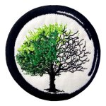 Ecusson patch brod de zen de la naissance  la mort bouddhisme patch pour vtement jeans chaussures