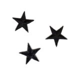 Ecusson thermocollant - non spcifi - toile noire - 3 cm - idal pour customisation - rparation de ...