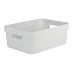 Eda plastique bo�te de rangement decor stone blanc - 12 l