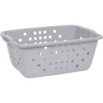 Corbeille � linge prima l 62 x l 44 x h 25 cm gris b�ton