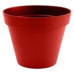 Eda pot de fleur rond toscane - 76 l -  60 x h 47 cm - rouge rubis