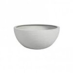 Eda pot de fleurs vasque graphit up - 55l -  30 cm x 12 cm - blanc crus
