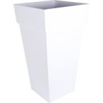 Eda pot de fleurs xxl toscane - carré - 43, 3 x 43, 3 x h 80 cm - 98 l - blanc Eda pot de fleurs xxl toscane - carré - 43, 3 x 43, 3 x h 80 cm - 98 l - blanc